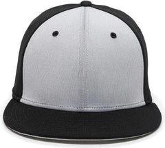 OC Sports TGS1930X Proflex Bamboo Charcoal Flat Visor Cap - Lt Gray Bk