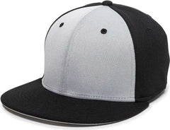 OC Sports TGS1930X Proflex Bamboo Charcoal Flat Visor Cap - Lt Gray Bk
