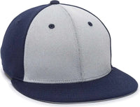 OC Sports TGS1930X Proflex Bamboo Charcoal Flat Visor Cap - Lt Gray Ny - Light Gray Navy / 6 3/8’’ - 6 3/4’’