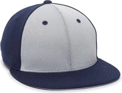 OC Sports TGS1930X Proflex Bamboo Charcoal Flat Visor Cap - Lt Gray Ny - Light Gray Navy / 6 3/8’’ - 6 3/4’’