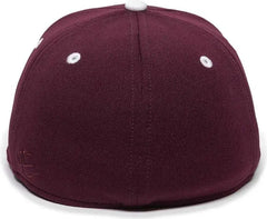 OC Sports TGS1930X Proflex Bamboo Charcoal Flat Visor Cap - Maroon White