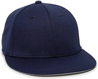 OC Sports TGS1930X Proflex Bamboo Charcoal Flat Visor Cap - Navy - Navy / 6 3/8’’ - 6 3/4’’