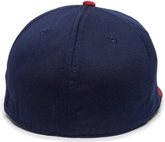 OC Sports TGS1930X Proflex Bamboo Charcoal Flat Visor Cap - Navy Red