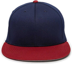 OC Sports TGS1930X Proflex Bamboo Charcoal Flat Visor Cap - Navy Red