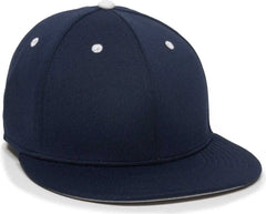 OC Sports TGS1930X Proflex Bamboo Charcoal Flat Visor Cap - Navy White - Navy White / 6 3/8’’ - 6 3/4’’