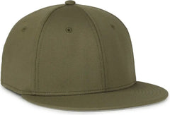 OC Sports TGS1930X Proflex Bamboo Charcoal Flat Visor Cap - Olive - Olive / S/M