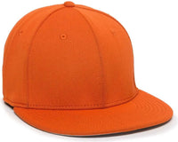 OC Sports TGS1930X Proflex Bamboo Charcoal Flat Visor Cap - Orange - Orange / 6 3/8’’ - 6 3/4’’