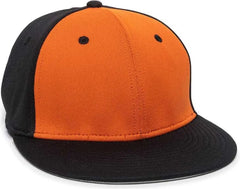 OC Sports TGS1930X Proflex Bamboo Charcoal Flat Visor Cap - Orange Bk - Orange Black / 6 3/8’’ - 6 3/4’’