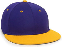 OC Sports TGS1930X Proflex Bamboo Charcoal Flat Visor Cap - Purple Gold - Purple Gold / 6 3/8’’ - 6 3/4’’
