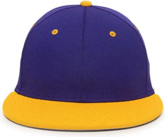 OC Sports TGS1930X Proflex Bamboo Charcoal Flat Visor Cap - Purple Gold