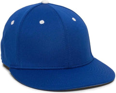 OC Sports TGS1930X Proflex Bamboo Charcoal Flat Visor Cap - Royal White - Royal White / 6 3/8’’ - 6 3/4’’