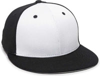 OC Sports TGS1930X Proflex Bamboo Charcoal Flat Visor Cap - Wh Bk Bk - White Black / 6 3/8’’ - 6 3/4’’