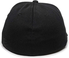 OC Sports TGS1930X Proflex Bamboo Charcoal Flat Visor Cap - Wh Bk Bk