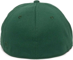 OC Sports TGS1930X Proflex Bamboo Charcoal Flat Visor Cap - Wh Dark Gn Dark Gn