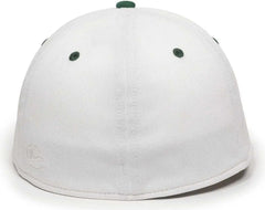 OC Sports TGS1930X Proflex Bamboo Charcoal Flat Visor Cap - Wh Dark Gn