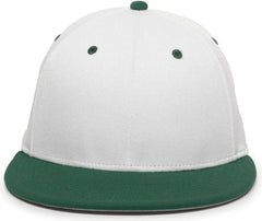 OC Sports TGS1930X Proflex Bamboo Charcoal Flat Visor Cap - Wh Dark Gn