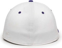 OC Sports TGS1930X Proflex Bamboo Charcoal Flat Visor Cap - Wh Purple Purple