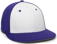 OC Sports TGS1930X Proflex Bamboo Charcoal Flat Visor Cap - Wh Purple Purple - White Purple / 6 3/8’’ - 6 3/4’’