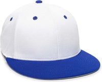 OC Sports TGS1930X Proflex Bamboo Charcoal Flat Visor Cap - Wh Royal - White Royal / 6 3/8’’ - 6 3/4’’