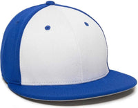 OC Sports TGS1930X Proflex Bamboo Charcoal Flat Visor Cap - Wh Ry Ry - White Royal / 6 3/8’’ - 6 3/4’’