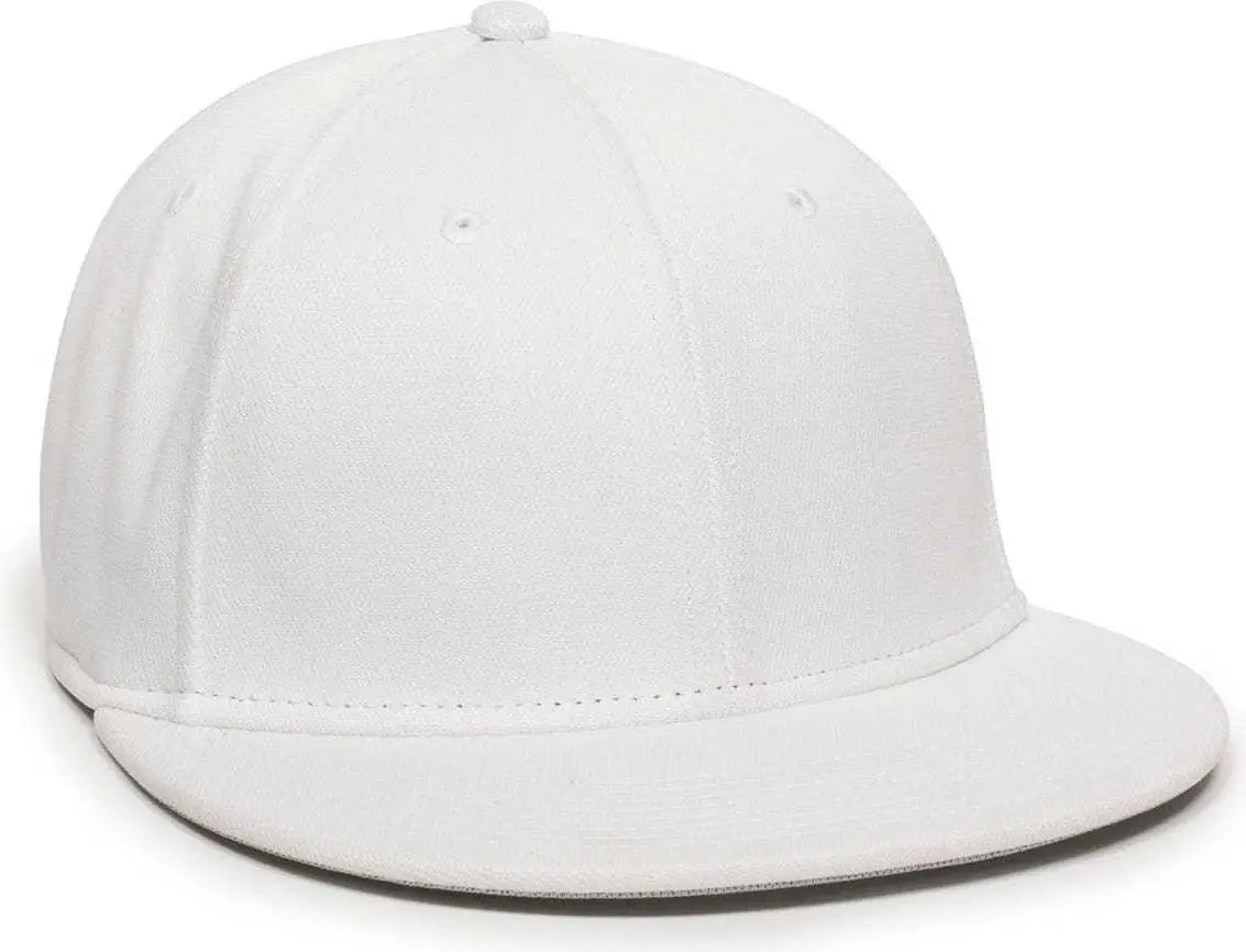 OC Sports TGS1930X Proflex Bamboo Charcoal Flat Visor Cap - White - White / 6 3/8’’ - 6 3/4’’