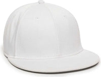 OC Sports TGS1930X Proflex Bamboo Charcoal Flat Visor Cap - White - White / 6 3/8’’ - 6 3/4’’