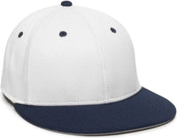 OC Sports TGS1930X Proflex Bamboo Charcoal Flat Visor Cap - White Navy - White Navy / 6 3/4’’ - 7 1/8’’
