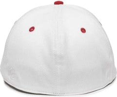 OC Sports TGS1930X Proflex Bamboo Charcoal Flat Visor Cap - White Red
