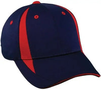 OC Sports TGS1965X Flexible Fitting Cap - Navy Red - Navy Red / 6 3/4’’ - 7 1/8’’