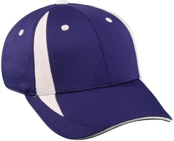 OC Sports TGS1965X Flexible Fitting Cap - Purple White - Purple White / 6 3/4’’ - 7 1/8’’