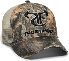 OC Sports TRU01A TrueTimber Mesh Back Cap - TrueTimber Kanati Khaki - TrueTimber Khaki / 6 7/8’’ - 7 1/2’’