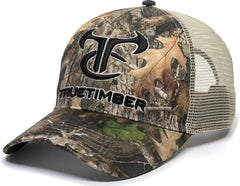 OC Sports TRU01A TrueTimber Mesh Back Cap - TrueTimber Kanati Khaki - TrueTimber Khaki / 6 7/8’’ - 7 1/2’’
