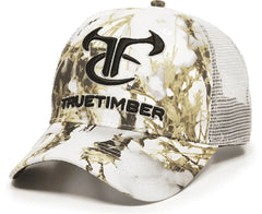 OC Sports TRU01A TrueTimber Mesh Back Cap - TrueTimber MC2 Snow White - TrueTimber MC2 Snow White / 6 7/8’’ - 7 1/2’’