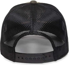 OC Sports TRU04A Canvas Camo Mesh Back Cap - TrueTimber Kanati Black - TrueTimber Black / 6 7/8’’ - 7 1/2’’