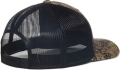 OC Sports TRU04A Canvas Camo Mesh Back Cap - Truetimber Prairie Black - Truetimber Black / OSFM