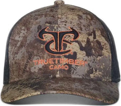 OC Sports TRU04A Canvas Camo Mesh Back Cap - Truetimber Prairie Black - Truetimber Black / OSFM