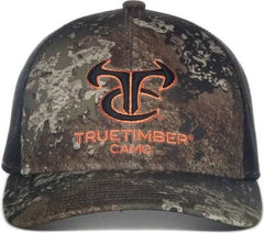 OC Sports TRU04A Canvas Camo Mesh Back Cap - Truetimber Strata Black - Truetimber Black / OSFM