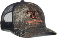 OC Sports TRU04A Canvas Camo Mesh Back Cap - Truetimber Strata Black - Truetimber Black / OSFM