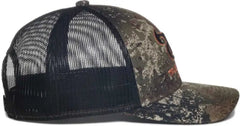 OC Sports TRU04A Canvas Camo Mesh Back Cap - Truetimber Strata Black - Truetimber Black / OSFM