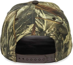 OC Sports TRU05A Canvas Camo Solid Back Cap - TrueTimber DRT Dark Brown - TrueTimber Brown / 6 7/8’’ - 7 1/2’’