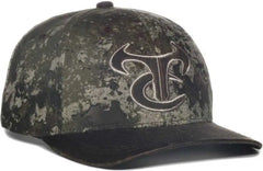 OC Sports TRU05A Canvas Camo Solid Back Cap - Truetimber Strata Dark Brown - Truetimber Brown / OSFM