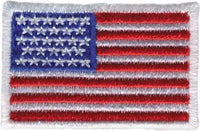 OC Sports US Flag Patch 1 1/2’’ x 1’’ - Small - Multi Colored / 1 1/2’’ x 1’’