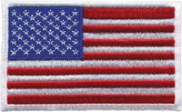 OC Sports US Flag Patch 3 1/2’’ x 2’’ - Large - Multi Colored / 3 1/2’’ x 2’’