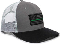 OC Sports USA-150 Heavy Brushed Canvas Cap - Military - Multi-Colored / 6 7/8’’ - 7 1/2’’