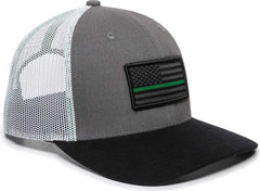 OC Sports USA-150 Heavy Brushed Canvas Cap - Military - Multi-Colored / 6 7/8’’ - 7 1/2’’