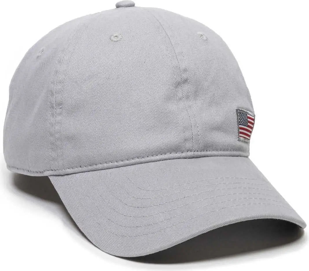 OC Sports USA-160 Low Crown Unstructured Cap -Gray - Gray / 6 7/8’’ - 7 1/2’’
