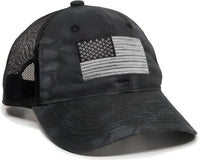 OC Sports USA-200M Adjustable Mesh Back Cap - Kryptek Typhon Black - Kryptek Black / 6 7/8’’ - 7 1/2’’