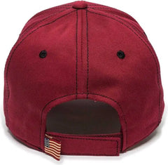 OC Sports USA-800 Adjustable Cap - Cardinal - Cardinal / 6 7/8’’ - 7 1/2’’