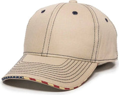 OC Sports USA-800 Adjustable Cap - Khaki - Khaki / 6 7/8’’ - 7 1/2’’