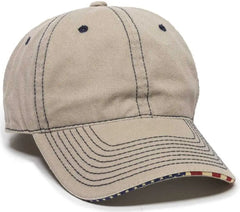 OC Sports USA-850 Adjustable Cap - Khaki - Khaki / 6 7/8’’ - 7 1/2’’